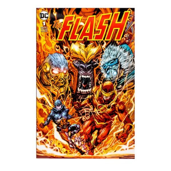 The Flash Captain Cold Page Punchers 7-Inch Scale Action Figure with The Flash Comic Book