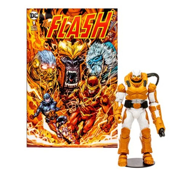 The Flash Heatwave Page Punchers 7-Inch Scale Action Figure with The Flash Comic Book