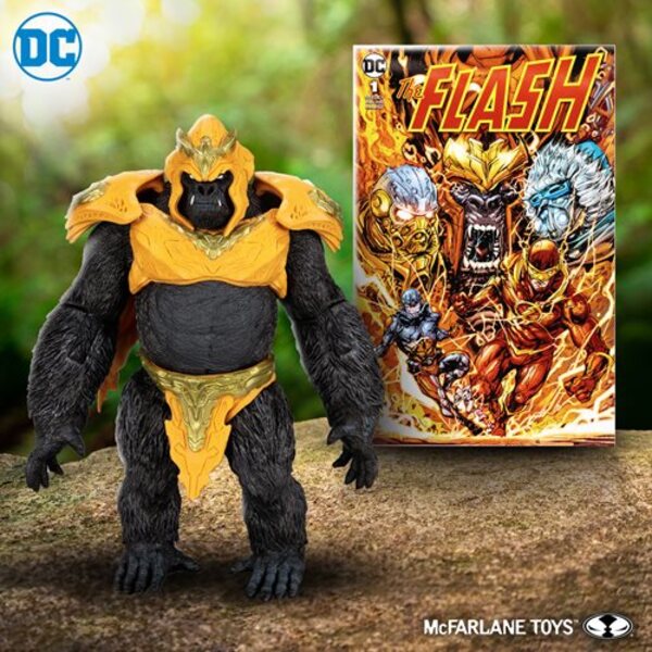 The Flash Gorilla Grodd Page Punchers Megafig Action Figure with The Flash Comic Book