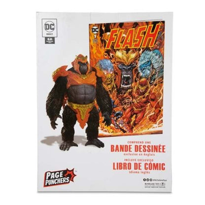 The Flash Gorilla Grodd Page Punchers Megafig Action Figure with The Flash Comic Book