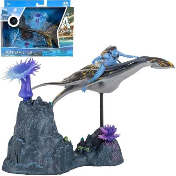 Avatar: The Way of Water Neteyam and Ilu Action Figure 2-Pack