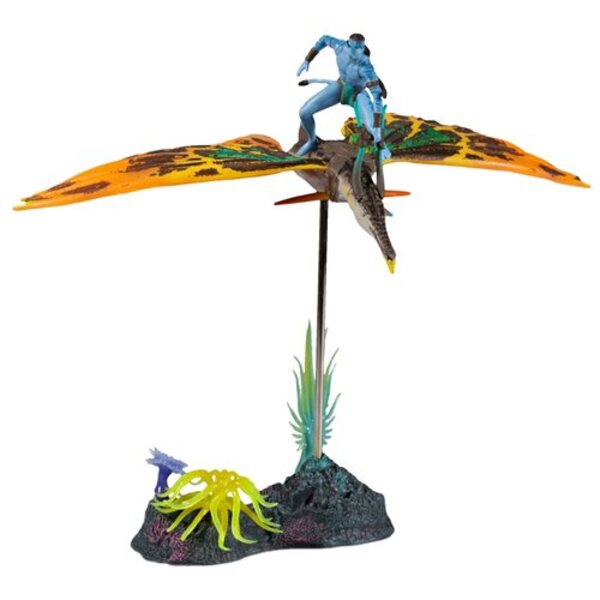 Avatar: Way of Water World of Pandora Deluxe Jake Sully and Skimwing Action Figure 2-Pack