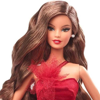 Barbie Holiday Doll 2022 with Wavy Brunette Hair