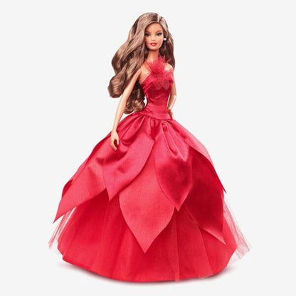 Barbie Holiday Doll 2022 with Wavy Brunette Hair