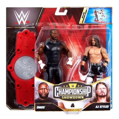 WWE Championship Showdown Series 10 Omos and AJ Styles Action Figure 2-Pack