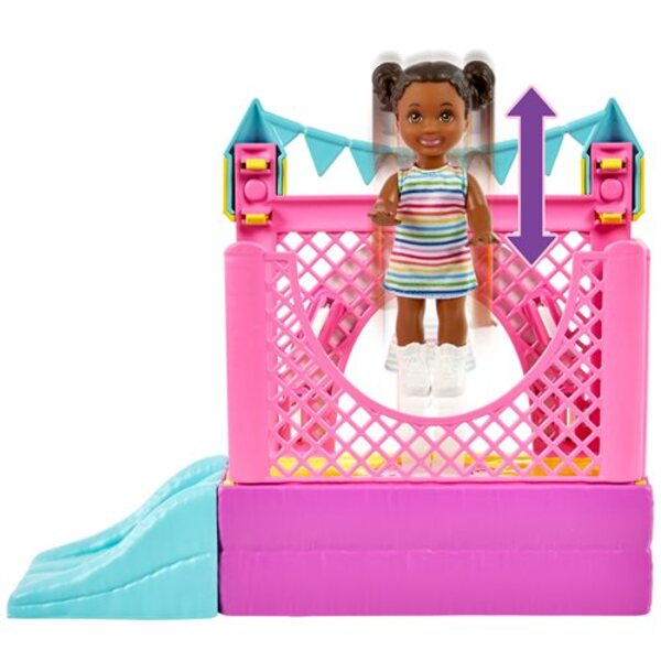 Barbie Skipper Babysitters Inc. Bounce House Dolls and Playset