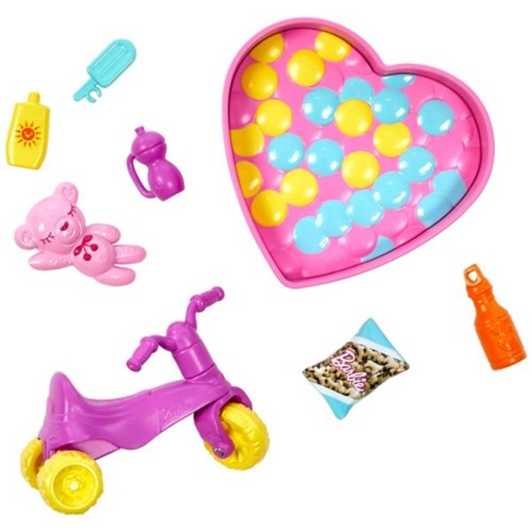 Barbie Skipper Babysitters Inc. Bounce House Dolls and Playset