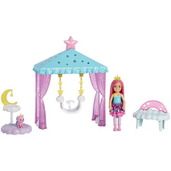 Barbie Dreamtopia Chelsea Doll and Nurturing Fantasy Playset