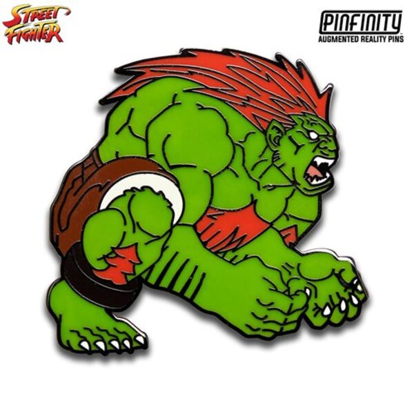 Street Fighter Blanka Augmented Reality Enamel Pin