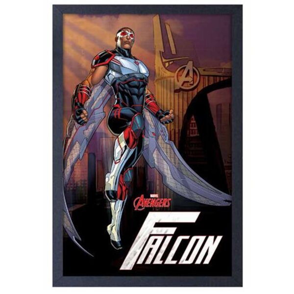 Avengers Falcon Framed Art Print