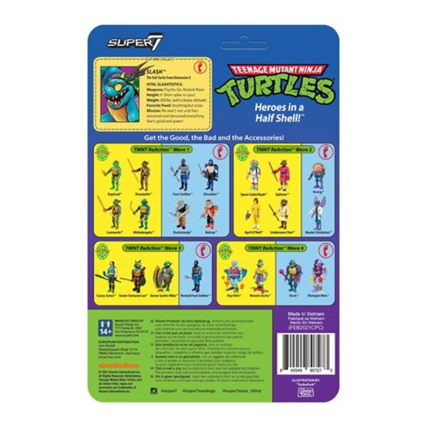 Teenage Mutant Ninja Turtles Slash 3 3/4-Inch ReAction Figure