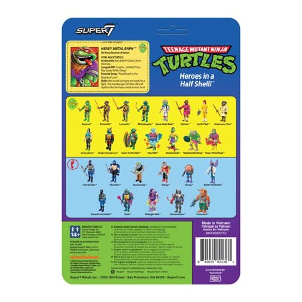 Teenage Mutant Ninja Turtles Heavy Metal Raph 3 3/4-Inch ReAction Figure