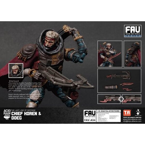 Acid Rain Chief Koren and Doeg 1:18 Scale Action Figure 2-Pack