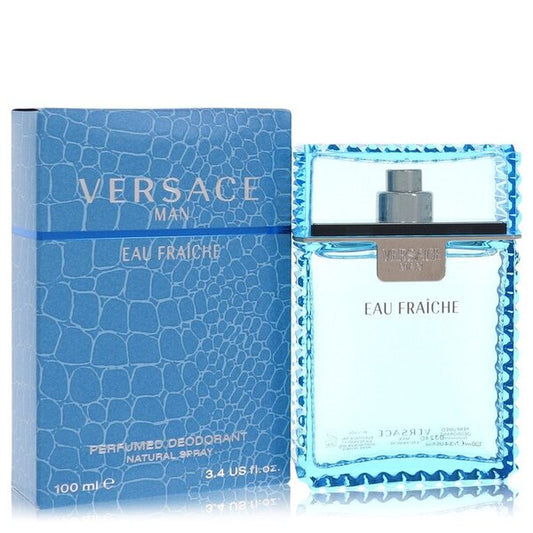 Versace Man Eau Fraiche Deodorant Spray 3.4 Oz For Men