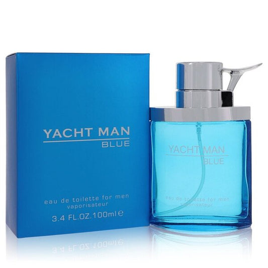 Yacht Man Blue Eau De Toilette Spray 3.4 Oz For Men