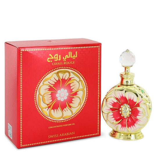 Swiss Arabian Layali Rouge Concentrated Perfume Oil 0.5 Oz For Women