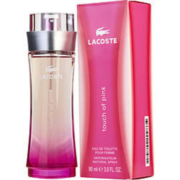 TOUCH OF PINK by Lacoste EDT SPRAY 3 OZ For Women