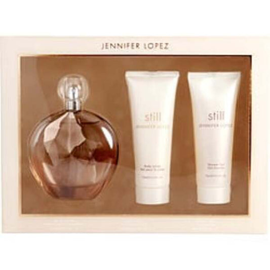 STILL JENNIFER LOPEZ by Jennifer Lopez EAU DE PARFUM SPRAY 3.4 OZ & BODY LOTION 2.5 OZ & SHOWER GEL 2.5 OZ For Women