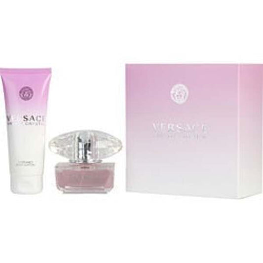 VERSACE BRIGHT CRYSTAL by Gianni Versace EDT SPRAY 1.7 OZ & BODY LOTION 3.4 OZ (TRAVEL OFFER) For Women