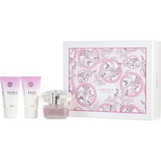 VERSACE BRIGHT CRYSTAL by Gianni Versace EDT SPRAY 1.7 OZ & BODY LOTION 1.7 OZ & SHOWER GEL 1.7 OZ For Women