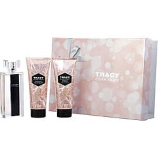 TRACY by Ellen Tracy EAU DE PARFUM SPRAY 2.5 OZ (NEW BOTTLE DESIGN) & BODY LOTION 3.4 OZ & SHOWER GEL 3.4 OZ For Women