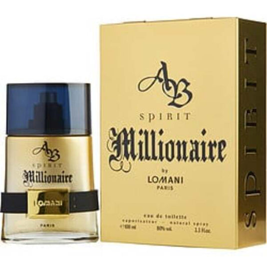 AB SPIRIT MILLIONAIRE by Lomani EDT SPRAY 3.3 OZ For Men