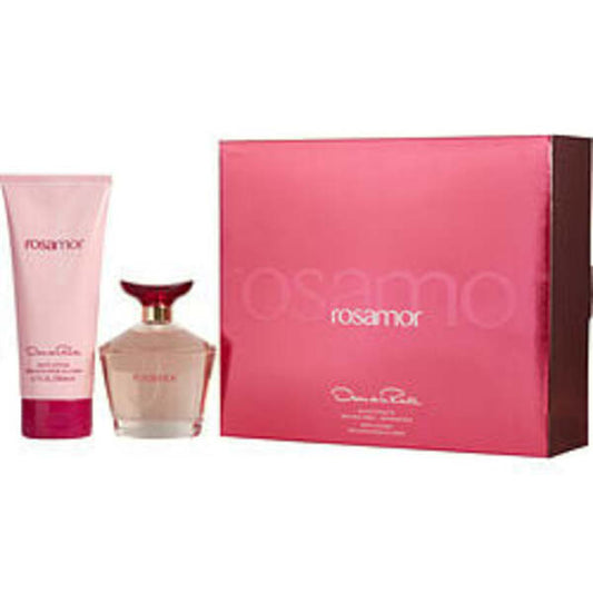 ROSAMOR by Oscar de la Renta EDT SPRAY 3.4 OZ & BODY LOTION 6.7 OZ For Women