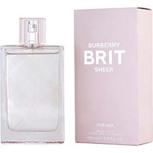 BURBERRY BRIT SHEER by Burberry EDT SPRAY 3.3 OZ (NEW PACKAGING) For Women