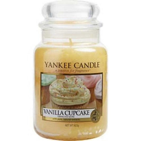 YANKEE CANDLE by Yankee Candle VANILLA CUPCAKE SCENTED LARGE JAR 22 OZ For Anyone