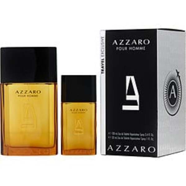 AZZARO by Azzaro EDT SPRAY 3.4 OZ & EDT SPRAY 1 OZ (TRAVEL SET) For Men