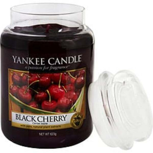 YANKEE CANDLE by Yankee Candle BLACK CHERRY SCENTED LARGE JAR 22 OZ For Anyone