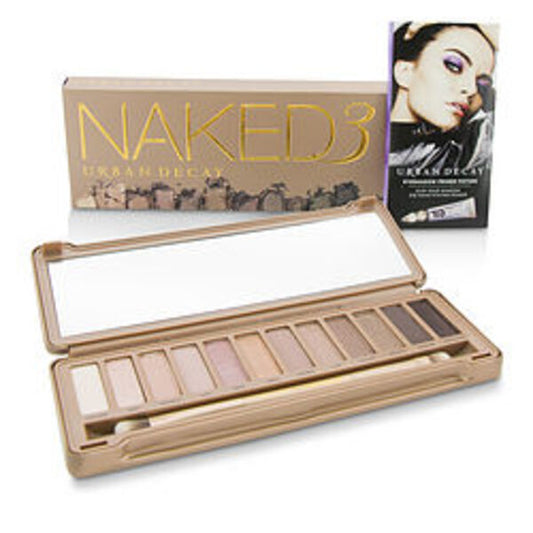 Urban Decay by URBAN DECAY Naked 3 Eyeshadow Palette: 12x Eyeshadow, 1x Doubled Ended Shadow/Blending Brush  --- For Women