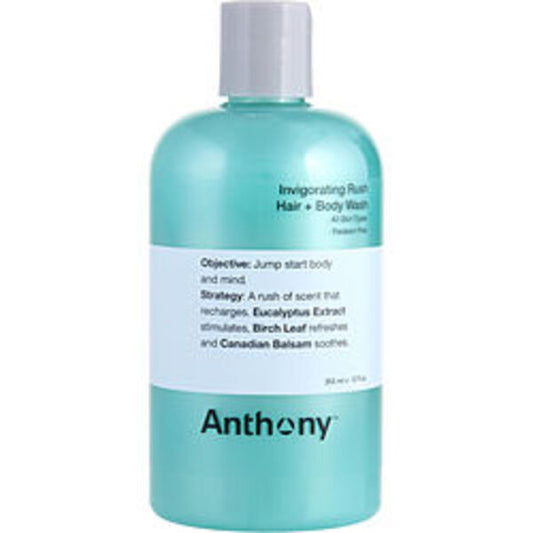 Anthony by Anthony Invigorating Rush Hair & Body Wash --355ml/12oz For Men