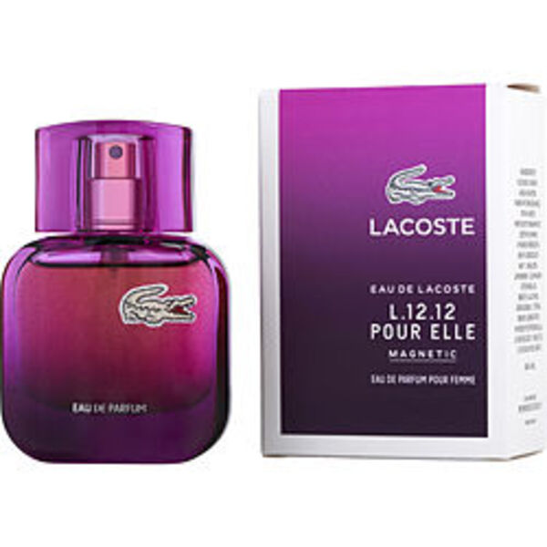 LACOSTE EAU DE LACOSTE L.12.12 POUR ELLE MAGNETIC by Lacoste EAU DE PARFUM SPRAY 0.85 OZ For Women