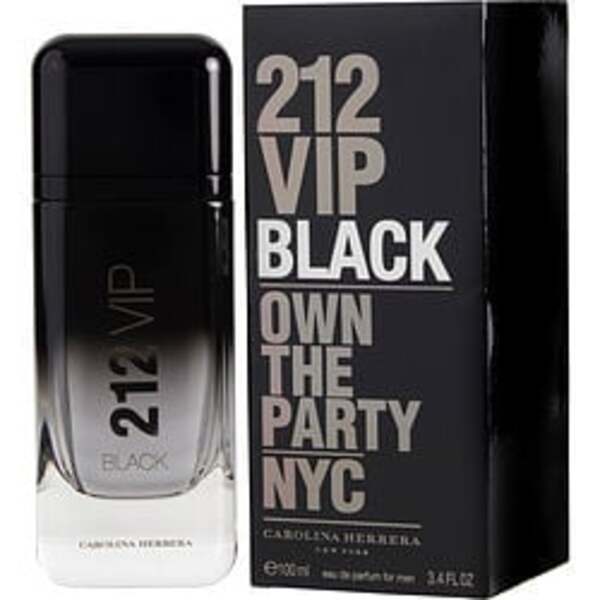 212 VIP BLACK by Carolina Herrera EAU DE PARFUM SPRAY 3.4 OZ For Men