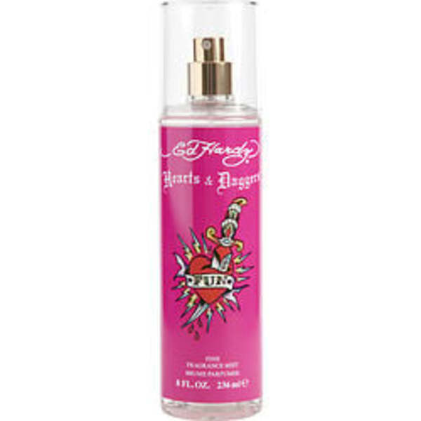 ED HARDY HEARTS & DAGGERS by Christian Audigier BODY MIST 8 OZ For Women