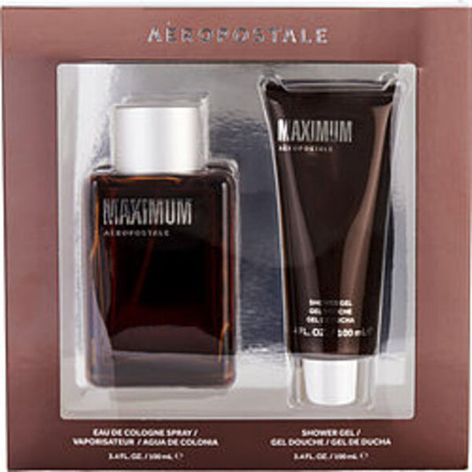 AEROPOSTALE MAXIMUM by Aeropostale EAU DE COLOGNE SPRAY 3.4 OZ & BODY WASH 3.4 OZ For Men