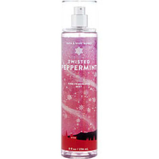 BATH & BODY WORKS by BATH & BODY WORKS TWISTED PEPPERMINT FRAGRANCE MIST 8 OZ For Women