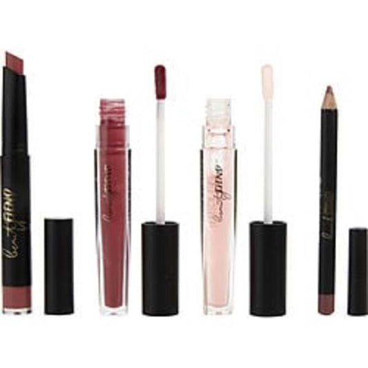 Beauty Fiend Jessica Simpson by Jessica Simpson 4 piece Berry Lip Kit contains Berry Lipstick  0.04 oz + Berry Lip Liner 0.03 oz + Berry Liquid Lip 0.07 oz + Nourishing Lip Topper 0.07 oz For Women