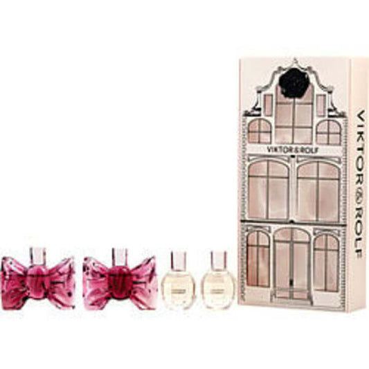 VIKTOR & ROLF VARIETY by Viktor & Rolf 4 PIECE MINI VARIETY WITH 2 X FLOWERBOMB EAU DE PARFUM 0.24 OZ & 2 X BONBON EAU DE PARFUM 0.24 OZ AND ALL ARE MINIS For Women