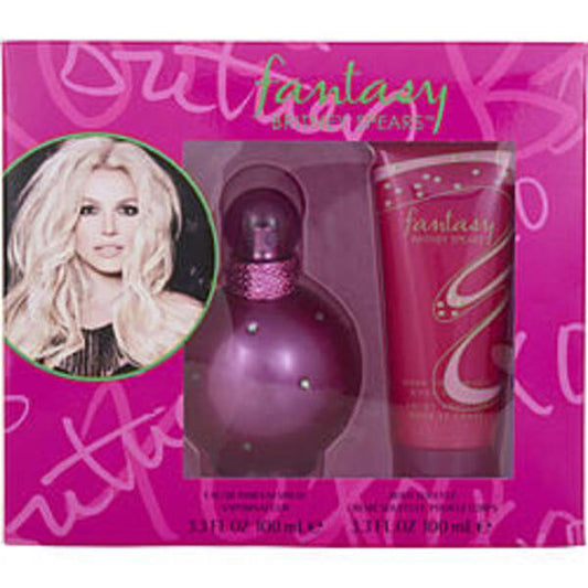 FANTASY BRITNEY SPEARS by Britney Spears EAU DE PARFUM SPRAY 3.3 OZ & BODY SOUFFLE 3.3 OZ For Women