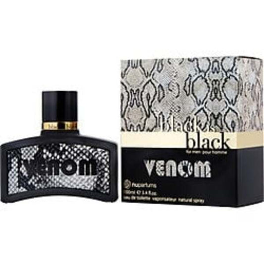 BLACK IS BLACK VENOM by Nuparfums EDT SPRAY 3.4 OZ For Men