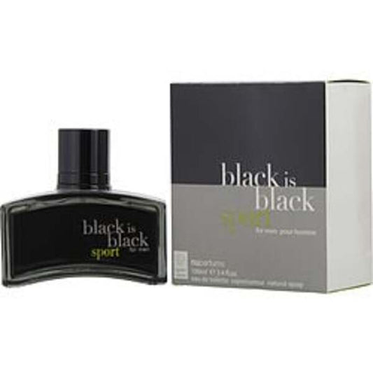 BLACK IS BLACK SPORT  by Nuparfums EDT SPRAY 3.4 OZ For Men