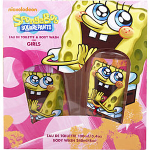 SPONGEBOB SQUAREPANTS by Nickelodeon EDT SPRAY 3.4 OZ & BODY WASH 8 OZ For Women