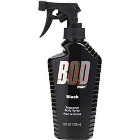 BOD MAN BLACK by Parfums de Coeur FRAGRANCE BODY SPRAY 8 OZ For Men