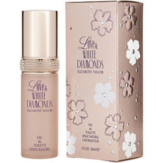 LOVE & WHITE DIAMONDS by Elizabeth Taylor EDT SPRAY 1 OZ For Women