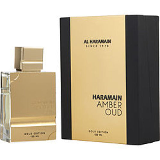 AL HARAMAIN AMBER OUD by Al Haramain EAU DE PARFUM SPRAY 4 OZ (GOLD EDITION) For Anyone