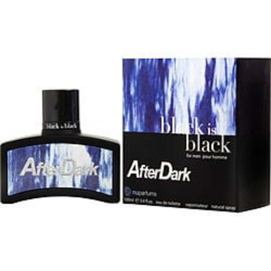 BLACK IS BLACK AFTER DARK by Nuparfums EDT SPRAY 3.4 OZ For Men