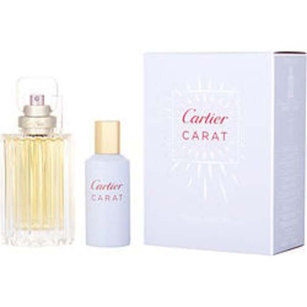 CARTIER CARAT by Cartier EAU DE PARFUM SPRAY 3.3 OZ & BODY & HAIR MIST 1.7 OZ For Women