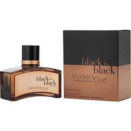 BLACK IS BLACK MODERN OUD by Nuparfums EDT SPRAY 3.4 OZ For Men